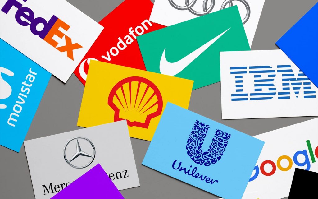 تصویری از لوگوهای شرکت‌های معتبر